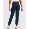 imageCRZ YOGA Butterlift Girls Joggers with Pockets  Athletic Active Casual Lounge Running Pants for Kids Teen SoftTwilight Blue