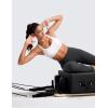 imageCRZ YOGA Butterlift Womens Racerback Padded Sports Bras  Medium Impact Scoop Neck Adjustable Straps Gym Workout TopWhite