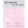 imageCRZ YOGA Butterluxe Double Lined Long Sleeve Yoga Shirts for Women V Neck Cropped Casual TShirt Tight Crop Fitted TopsPink Peony