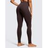 imageCRZ YOGA Butterluxe Extra Long Leggings for Tall Women 31 Inches  High Waisted Athletic Workout Soft Yoga PantsHot Fudge Brown
