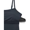 imageCRZ YOGA Butterluxe Flare Jumpsuits for Women Spaghetti Strap Workout Athletic Onesie Square Neck Bodysuits with Built in BraTrue Navy