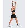 imageCRZ YOGA Butterluxe Girls Sports Bra  Spaghetti Strap Y Back Racerback for Teens Kids Training Yoga Comfort Crop TopBlack