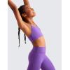 imageCRZ YOGA Butterluxe Girls Sports Bra  Spaghetti Strap Y Back Racerback for Teens Kids Training Yoga Comfort Crop TopRoyal Lilac
