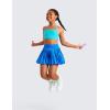 imageCRZ YOGA Butterluxe Girls Sports Bra  Spaghetti Strap Y Back Racerback for Teens Kids Training Yoga Comfort Crop TopSpectral Blue