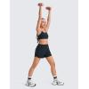 imageCRZ YOGA Butterluxe Girls Sports Bra  Spaghetti Strap Y Back Racerback for Teens Kids Training Yoga Comfort Crop TopTrue Navy