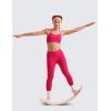 imageCRZ YOGA Butterluxe Girls Sports Bra  Spaghetti Strap Y Back Racerback for Teens Kids Training Yoga Comfort Crop TopViva Magenta