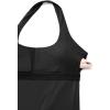 imageCRZ YOGA Butterluxe Halter Backless Athletic Rompers for Women Workout Bodycon One Piece Shorts Jumpsuit with PadsBlack