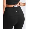 imageCRZ YOGA Butterluxe High Waist Mini Flared Leggings for Women 30quot315quot33  Bootcut Yoga Pants with Pocket Casual LoungeBlack