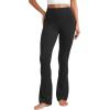 imageCRZ YOGA Butterluxe High Waist Mini Flared Leggings for Women 30quot315quot33  Bootcut Yoga Pants with Pocket Casual LoungeBlack