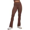 imageCRZ YOGA Butterluxe High Waist Mini Flared Leggings for Women 30quot315quot33  Bootcut Yoga Pants with Pocket Casual LoungeCoffee Brown