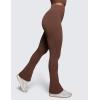 imageCRZ YOGA Butterluxe High Waist Mini Flared Leggings for Women 30quot315quot33  Bootcut Yoga Pants with Pocket Casual LoungeCoffee Brown