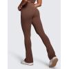 imageCRZ YOGA Butterluxe High Waist Mini Flared Leggings for Women 30quot315quot33  Bootcut Yoga Pants with Pocket Casual LoungeCoffee Brown