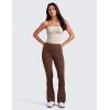 imageCRZ YOGA Butterluxe High Waist Mini Flared Leggings for Women 30quot315quot33  Bootcut Yoga Pants with Pocket Casual LoungeCoffee Brown