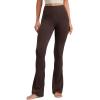 imageCRZ YOGA Butterluxe High Waist Mini Flared Leggings for Women 30quot315quot33  Bootcut Yoga Pants with Pocket Casual LoungeHot Fudge Brown