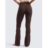 imageCRZ YOGA Butterluxe High Waist Mini Flared Leggings for Women 30quot315quot33  Bootcut Yoga Pants with Pocket Casual LoungeHot Fudge Brown