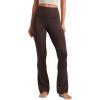 imageCRZ YOGA Butterluxe High Waist Mini Flared Leggings for Women 30quot315quot33  Bootcut Yoga Pants with Pocket Casual LoungeHot Fudge Brown