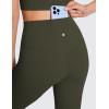 imageCRZ YOGA Butterluxe High Waist Mini Flared Leggings for Women 30quot315quot33  Bootcut Yoga Pants with Pocket Casual LoungeOlive Green