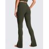 imageCRZ YOGA Butterluxe High Waist Mini Flared Leggings for Women 30quot315quot33  Bootcut Yoga Pants with Pocket Casual LoungeOlive Green