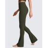 imageCRZ YOGA Butterluxe High Waist Mini Flared Leggings for Women 30quot315quot33  Bootcut Yoga Pants with Pocket Casual LoungeOlive Green