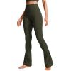 imageCRZ YOGA Butterluxe High Waist Mini Flared Leggings for Women 30quot315quot33  Bootcut Yoga Pants with Pocket Casual LoungeOlive Green