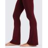 imageCRZ YOGA Butterluxe High Waist Mini Flared Leggings for Women 30quot315quot33  Bootcut Yoga Pants with Pocket Casual LoungeRed Merlot