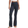 imageCRZ YOGA Butterluxe High Waist Mini Flared Leggings for Women 30quot315quot33  Bootcut Yoga Pants with Pocket Casual LoungeTrue Navy