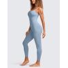 imageCRZ YOGA Butterluxe Jumpsuits for Women Yoga Workout Casual One Piece Leggings Romper with Built in BraCambric Blue