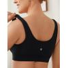 imageCRZ YOGA Butterluxe Maternity Nursing Bras for Women Crossover Wireless Sleep Breastfeeding Lounge Pregnancy Bralette ComfyBlack