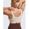 imageCRZ YOGA Butterluxe Maternity Nursing Bras for Women Crossover Wireless Sleep Breastfeeding Lounge Pregnancy Bralette ComfyMojave Tan