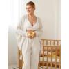 imageCRZ YOGA Butterluxe Maternity Nursing Bras for Women Crossover Wireless Sleep Breastfeeding Lounge Pregnancy Bralette ComfyWhite Apricot