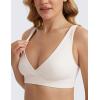 imageCRZ YOGA Butterluxe Maternity Nursing Bras for Women Crossover Wireless Sleep Breastfeeding Lounge Pregnancy Bralette ComfyWhite Apricot