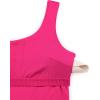 imageCRZ YOGA Butterluxe One Shoulder Athletic Rompers for Women Removable Padded Shorts Jumpsuit One Piece Stretchy BodysuitGranita Pink