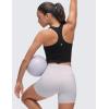 imageCRZ YOGA Butterluxe Scoop Neck Yoga Tank Racerback Workout Sleeveless Tops for Women Crop Athletic Tight Casual ShirtsBlack