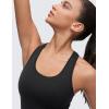 imageCRZ YOGA Butterluxe Scoop Neck Yoga Tank Racerback Workout Sleeveless Tops for Women Crop Athletic Tight Casual ShirtsBlack