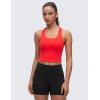 imageCRZ YOGA Butterluxe Scoop Neck Yoga Tank Racerback Workout Sleeveless Tops for Women Crop Athletic Tight Casual ShirtsDeep Red