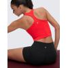 imageCRZ YOGA Butterluxe Scoop Neck Yoga Tank Racerback Workout Sleeveless Tops for Women Crop Athletic Tight Casual ShirtsDeep Red