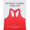 imageCRZ YOGA Butterluxe Scoop Neck Yoga Tank Racerback Workout Sleeveless Tops for Women Crop Athletic Tight Casual ShirtsDeep Red