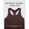 imageCRZ YOGA Butterluxe Scoop Neck Yoga Tank Racerback Workout Sleeveless Tops for Women Crop Athletic Tight Casual ShirtsHot Fudge Brown