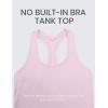 imageCRZ YOGA Butterluxe Scoop Neck Yoga Tank Racerback Workout Sleeveless Tops for Women Crop Athletic Tight Casual ShirtsPink Peony