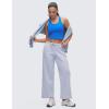 imageCRZ YOGA Butterluxe Scoop Neck Yoga Tank Racerback Workout Sleeveless Tops for Women Crop Athletic Tight Casual ShirtsSparkle Blue