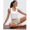imageCRZ YOGA Butterluxe Scoop Neck Yoga Tank Racerback Workout Sleeveless Tops for Women Crop Athletic Tight Casual ShirtsWhite