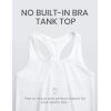 imageCRZ YOGA Butterluxe Scoop Neck Yoga Tank Racerback Workout Sleeveless Tops for Women Crop Athletic Tight Casual ShirtsWhite