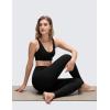 imageCRZ YOGA Butterluxe Soft Double Lined Sports Bras for Women Scoop Neck Adjustable Straps Yoga Crop Top Lounge Cami Non PaddedBlack