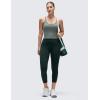imageCRZ YOGA Butterluxe Soft Double Lined V Neck Camisole Tops for Women Casual Racerback Yoga Tight Sleeveless ShirtsGrey Sage