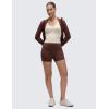 imageCRZ YOGA Butterluxe Soft Double Lined V Neck Camisole Tops for Women Casual Racerback Yoga Tight Sleeveless ShirtsMojave Tan