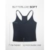 imageCRZ YOGA Butterluxe Soft Double Lined V Neck Camisole Tops for Women Casual Racerback Yoga Tight Sleeveless ShirtsTrue Navy