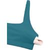 imageCRZ YOGA Butterluxe Spaghetti Strap Sports Bras for Women  Square Neck Yoga Wireless Low Coverage Padded Cami Crop TopBorealis Green