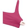 imageCRZ YOGA Butterluxe Spaghetti Strap Sports Bras for Women  Square Neck Yoga Wireless Low Coverage Padded Cami Crop TopWashed Mauve