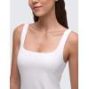 imageCRZ YOGA Butterluxe Square Neck Tennis Dresses for Women A line Mini Casual Travel Holiday Summer Outfits with Shelf BraWhite