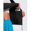 imageCRZ YOGA Butterluxe Womens Full Zip Workout Jackets Slim Fit Track Athletic Tops with Thumb HolesBlack